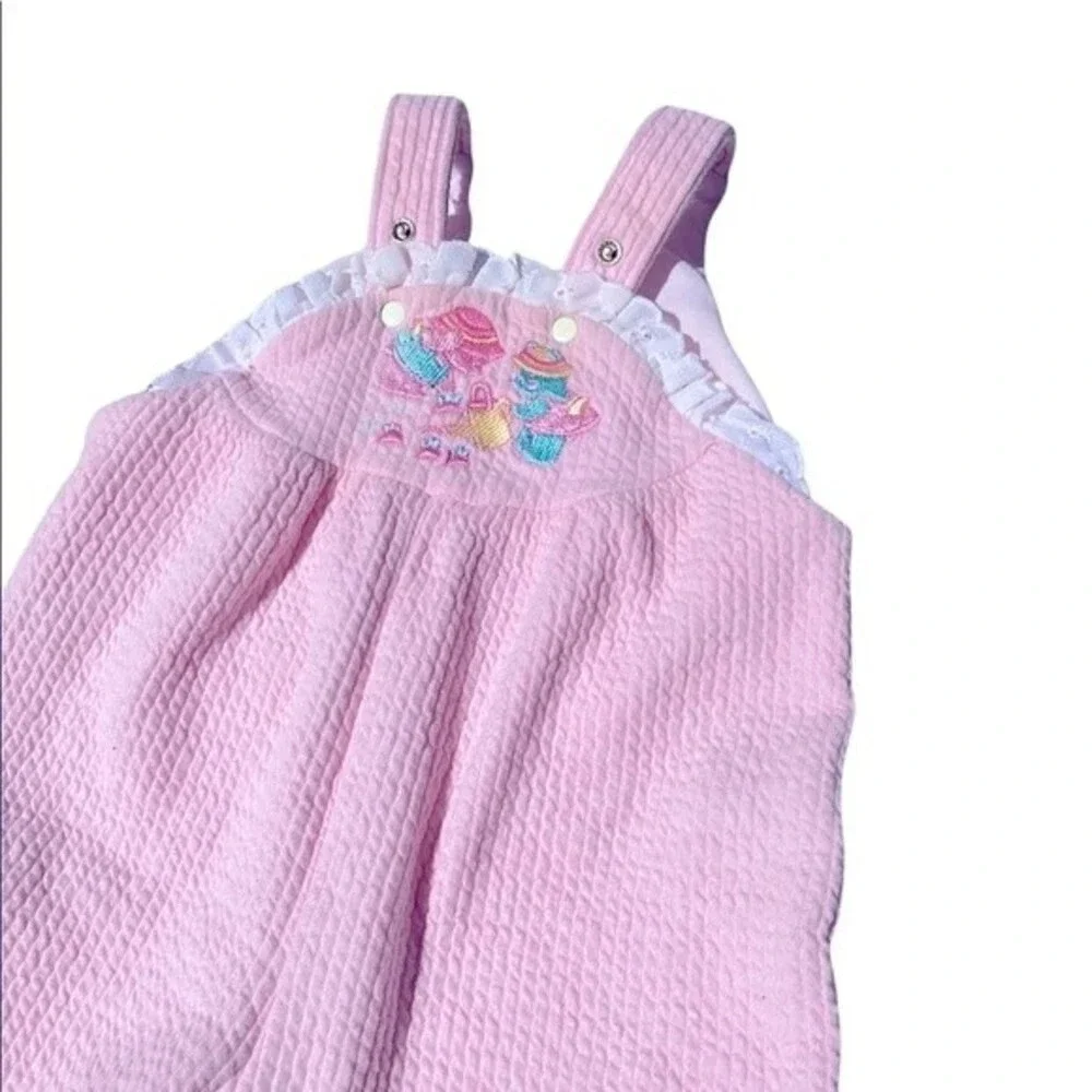 Vintage Carters 3 months pink overalls